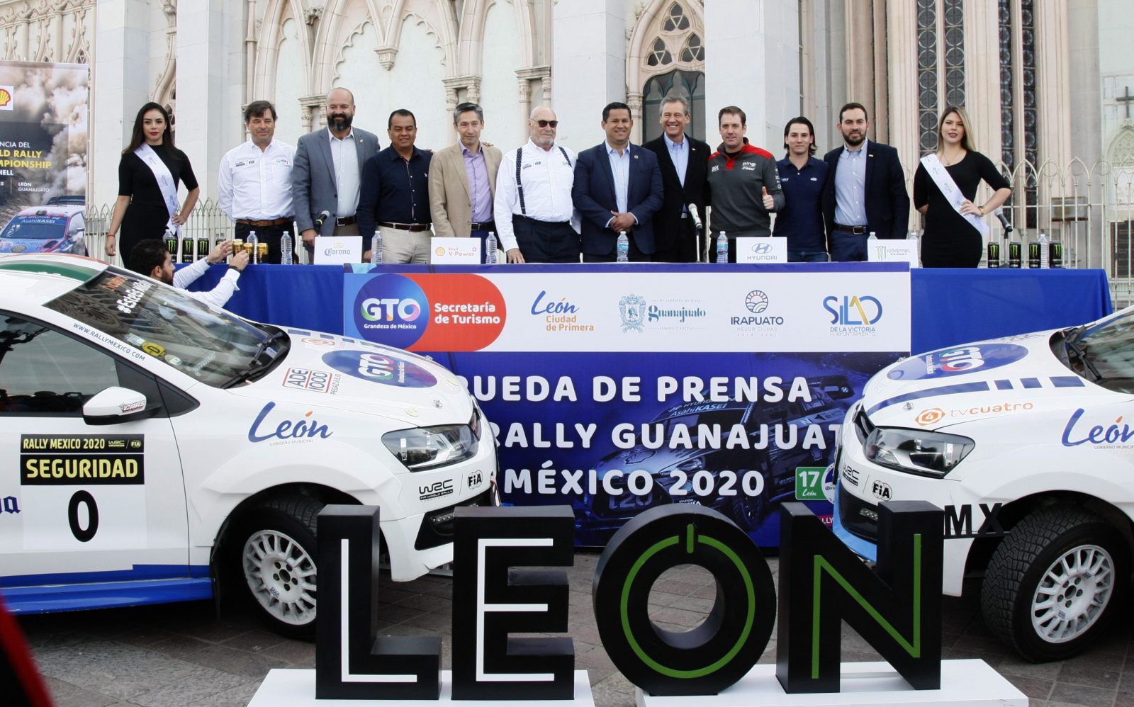 Se presenta el Rally Guanajuato Corona 2020 en el Expiatorio de León